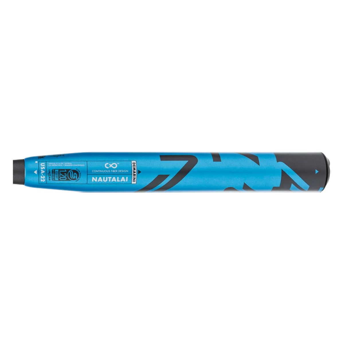 2022 DeMarini Nautalai USA 13" Midload USSSA 240 Slow Pitch Softball Bat: WTDXUSA22 Blue, Grey, White. Online Sell At BaseBall Bat Gear Shop - Image 2