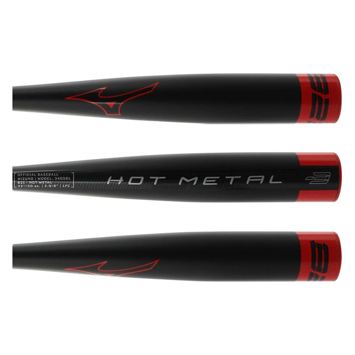 Black Firday Satisfaction And Trustworthy Good Quality Mizuno Hot Metal BBCOR Baseball Bat: BB21HM Black, Red