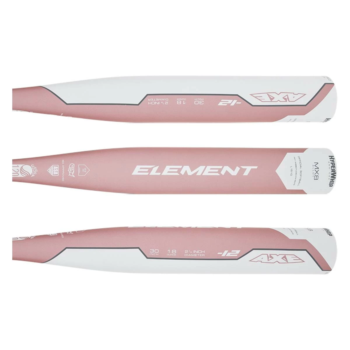 Promotional New Design Axe Element -12 Fastpitch Softball Bat: L151G White - Baseballbatgear.shop - Image 6