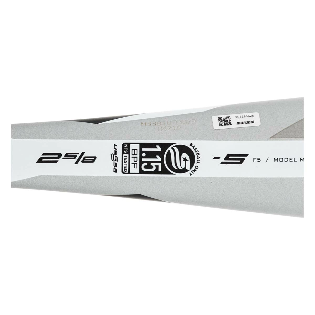 BaseBall Bat Gear Shop | Buy Marucci F5 -5 USSSA Baseball Bat: MSBF535 Black, Silver, White Online At Best Price - Image 3