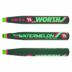 Buy Anti-Dust Worth Legit Watermelon 12.75" XL USSSA 240 Slow Pitch Softball Bat: WMLX21U Black, Green, Pink For Friends - BaseBall Bat Gear Shop