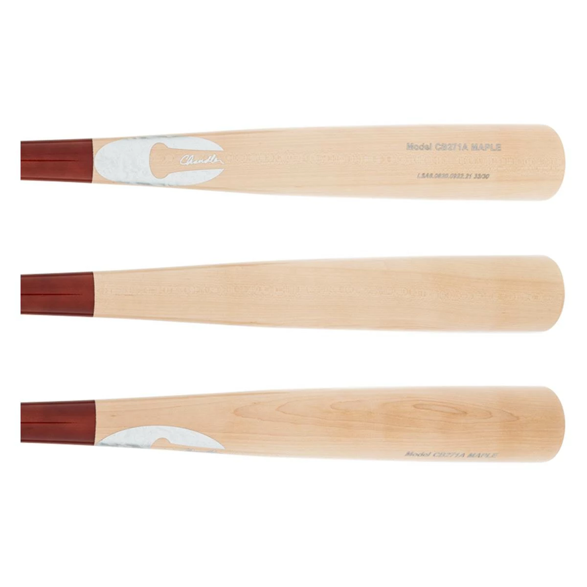 Stylish And Cheap Satisfaction And Trustworthy Chandler Pro C271 Maple Wood Baseball Bat: CB271A Natural, Red, White