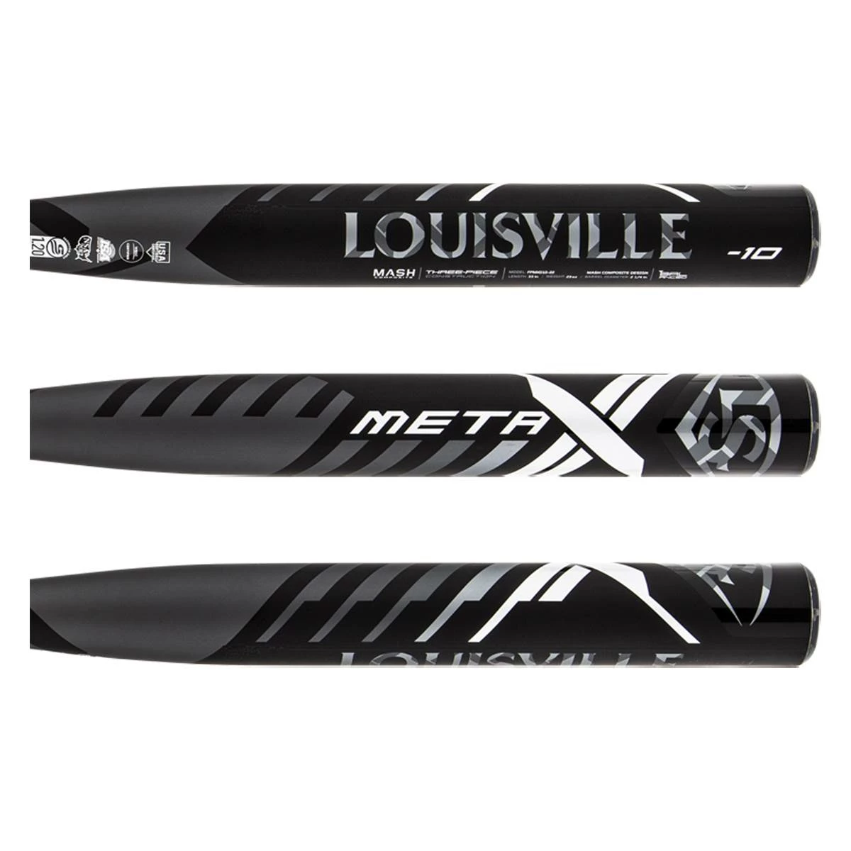 Excellent Quality And Fashionable - 2022 Louisville Slugger Meta -10 Fastpitch Softball Bat: WBL2492010 Black, Grey, White