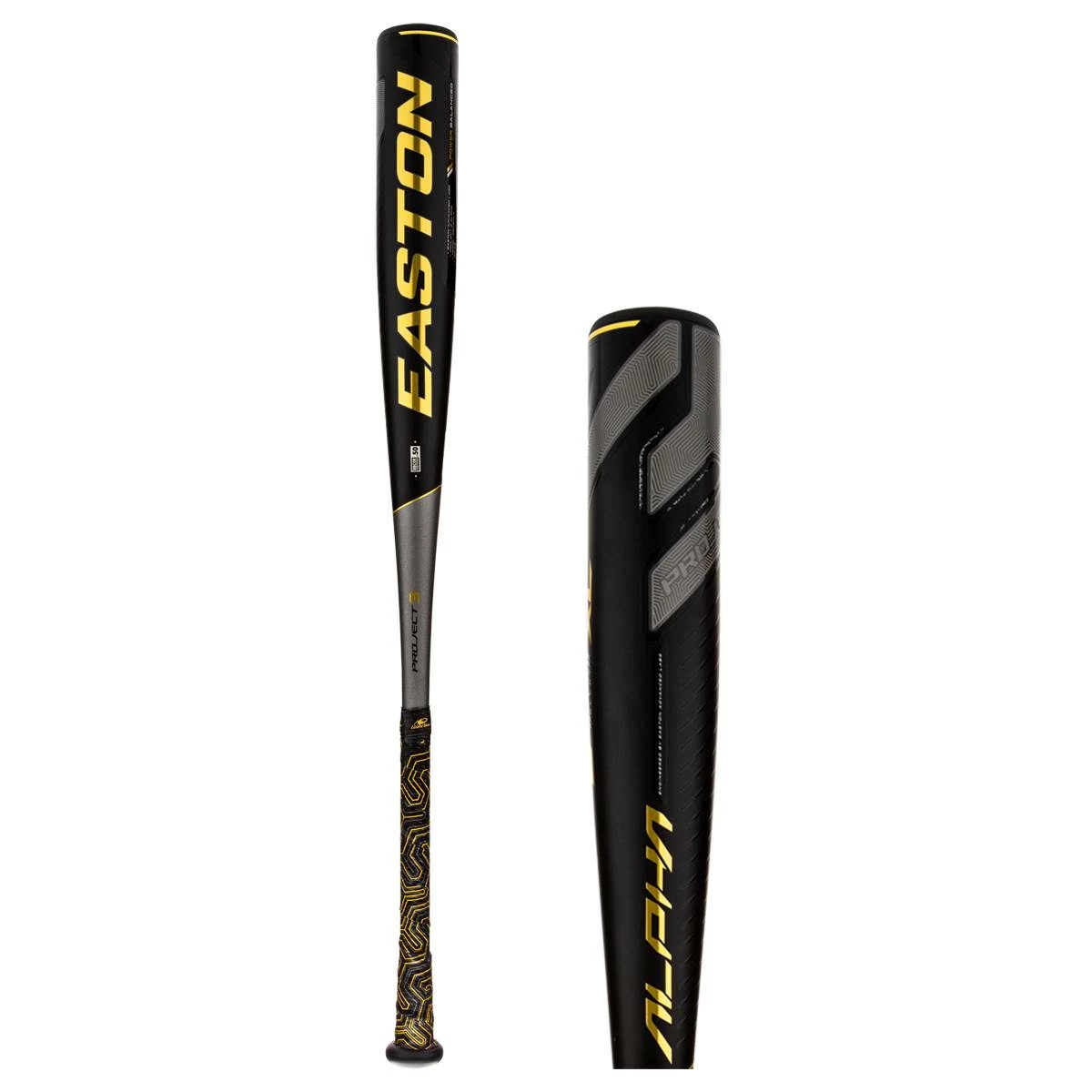 Online Shopping In The USA - Easton Project 3 Alpha XL BBCOR Baseball Bat: BB19ALX Black, Gold, Grey - Baseballbatgear.shop | New Collection Online