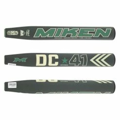 Baseballbatgear.shop | Online Shopping | Fashion Miken DC-41 14" SuperMax USSSA 240 Slow Pitch Softball Bat: MDC21U Black, Gold, Green