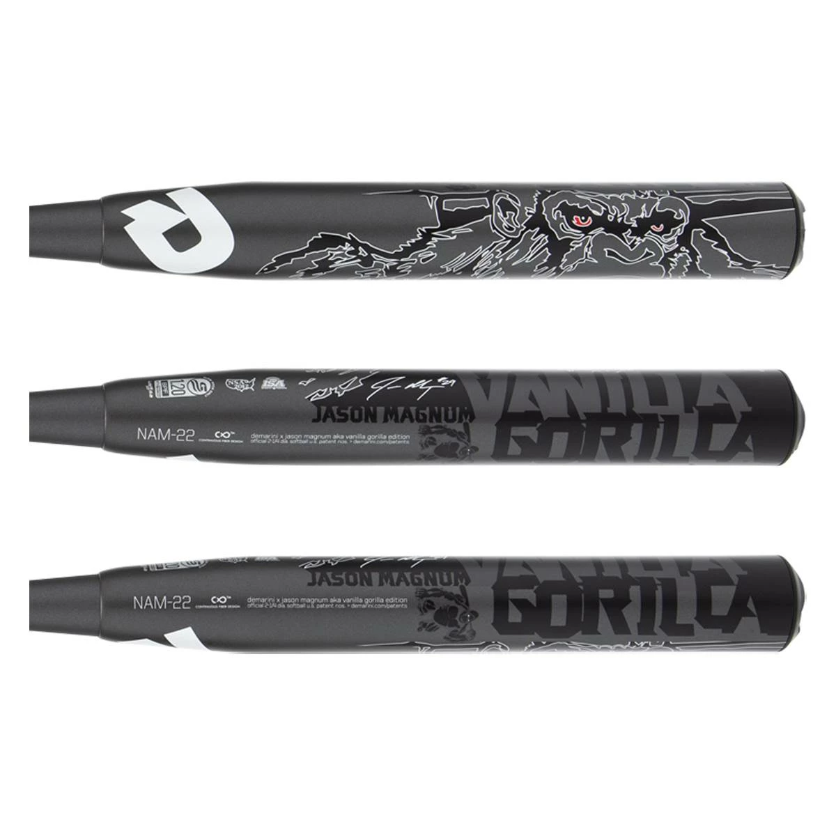 Cheap 2022 DeMarini Nautalai Jason Magnum 12" Endload USSSA 240 Slow Pitch Softball Bat: WTDXNAM22 Black, Grey - Official Site - BaseBall Bat Gear Shop - Baseballbatgear.shop
