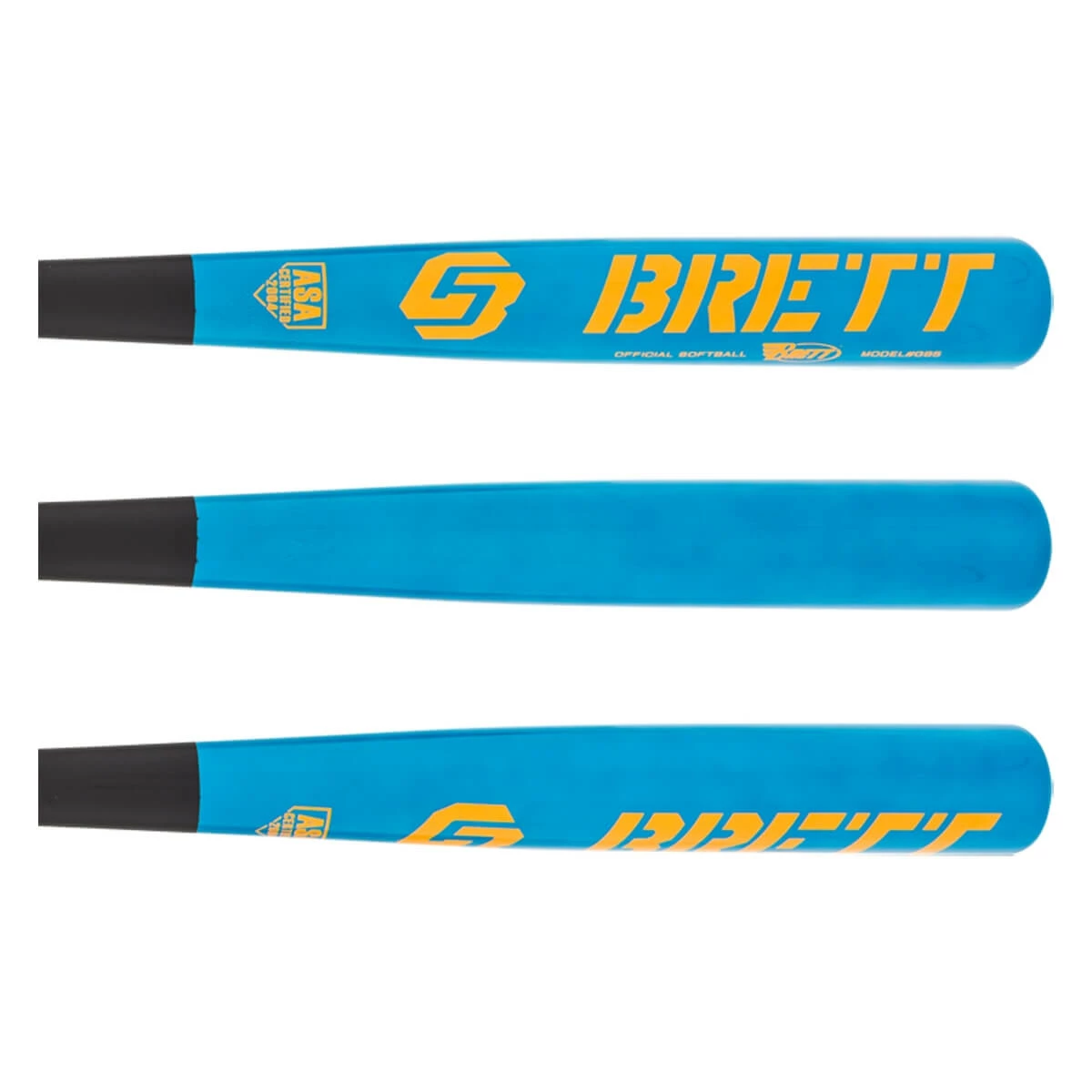 Brett Bros. GB5 Superlight Wood ASA Softball Bat: GB5SB Electric Blue Blue, Black, Orange, Buy Durable Online BaseBall Bat Gear Shop