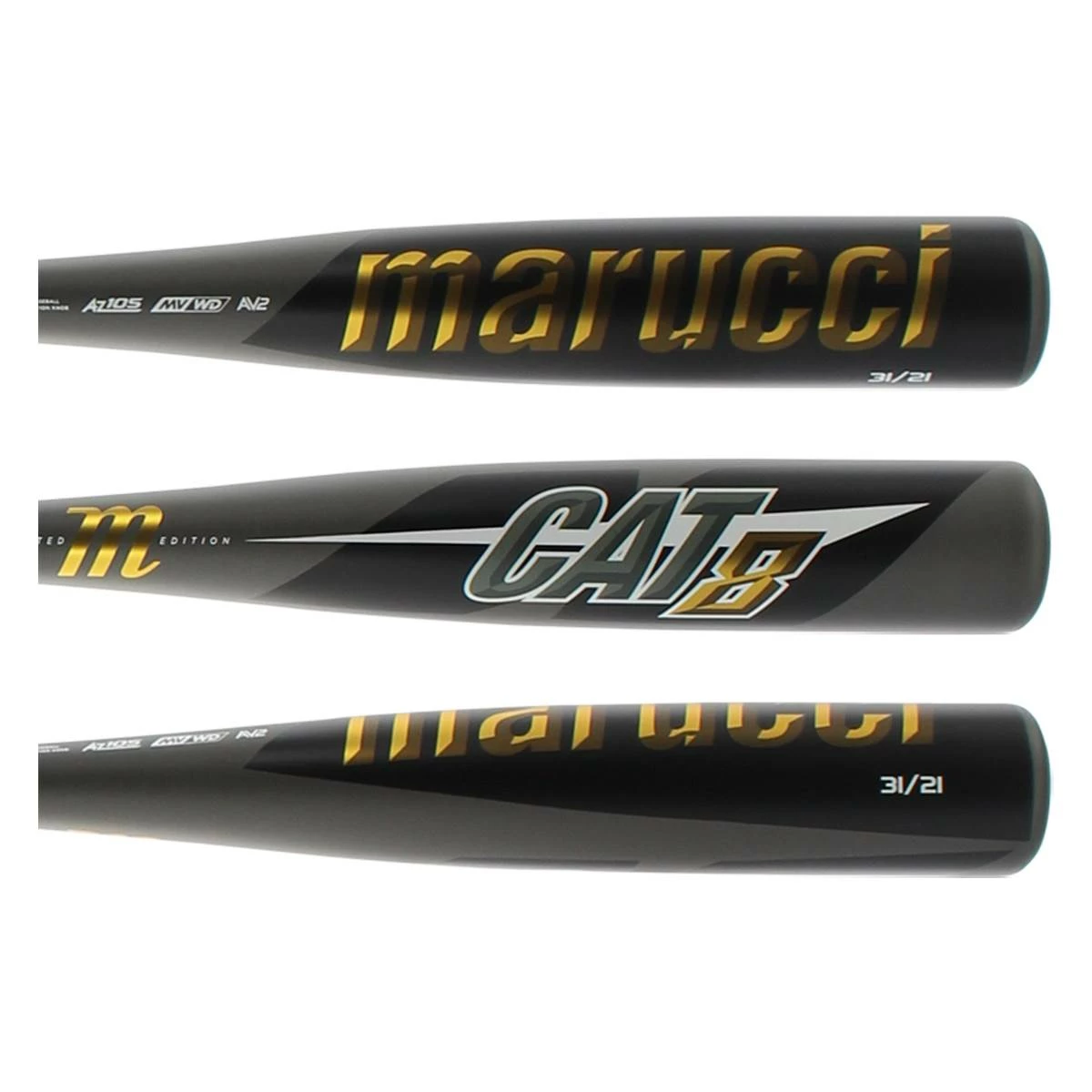 Marucci CAT8 -10 USSSA Baseball Bat: MSBC810BG Black, Gold, Grey. Online Sell At BaseBall Bat Gear Shop - Image 2