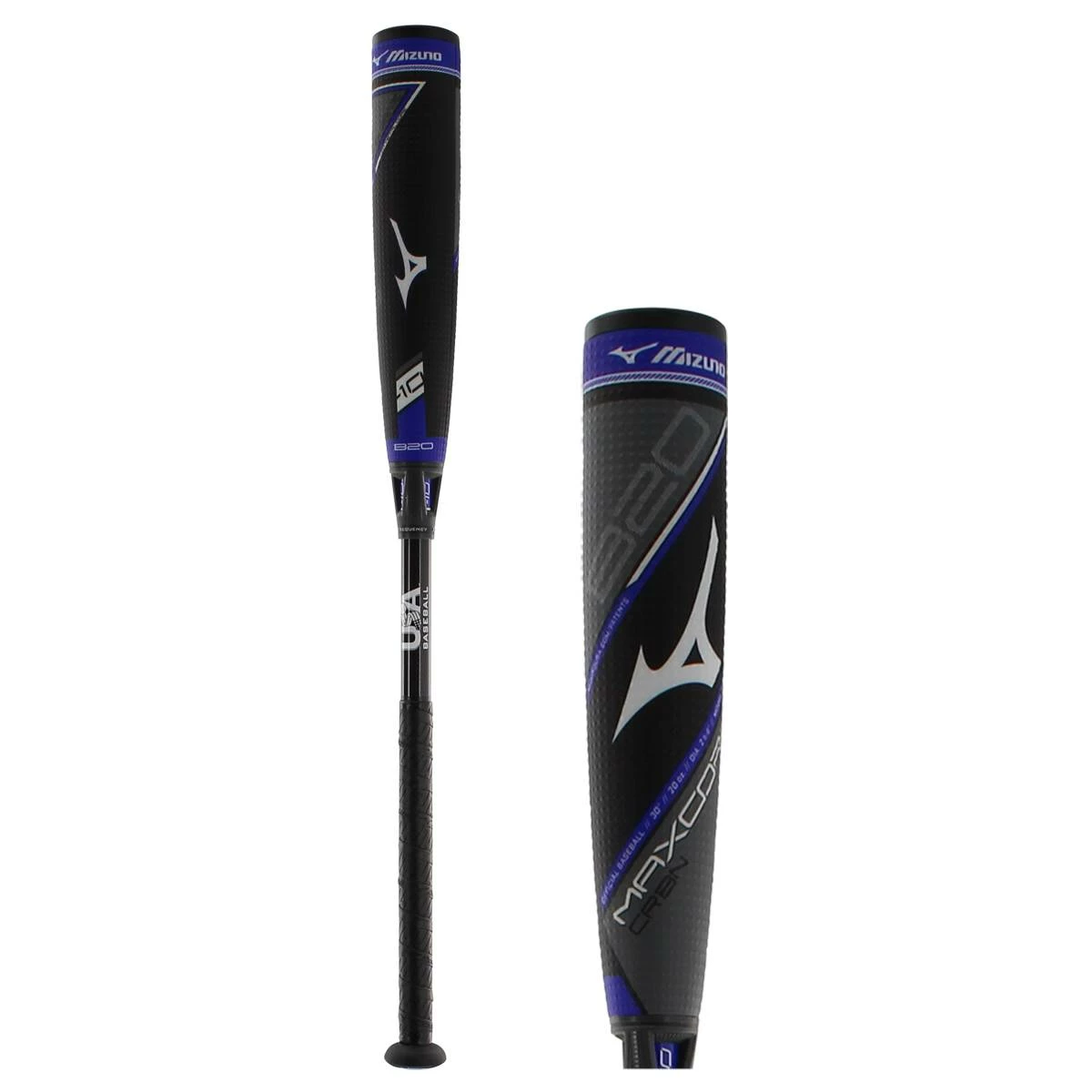 High-quality And User-assured Mizuno MAXCOR Carbon -10 USA Baseball Bat: YBB20MC10 Black, Grey, Purple - BaseBall Bat Gear Shop - Image 7