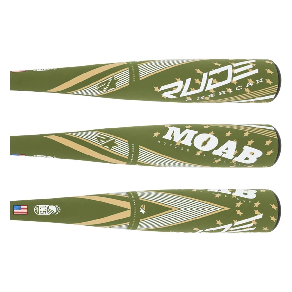 My Rude American USA 2022 Rude American MOAB Power -10 USSSA Baseball Bat: SLMOAB10P Green, Tan, White Are Of Low Price, High Quality And Quantity At BaseBall Bat Gear Shop