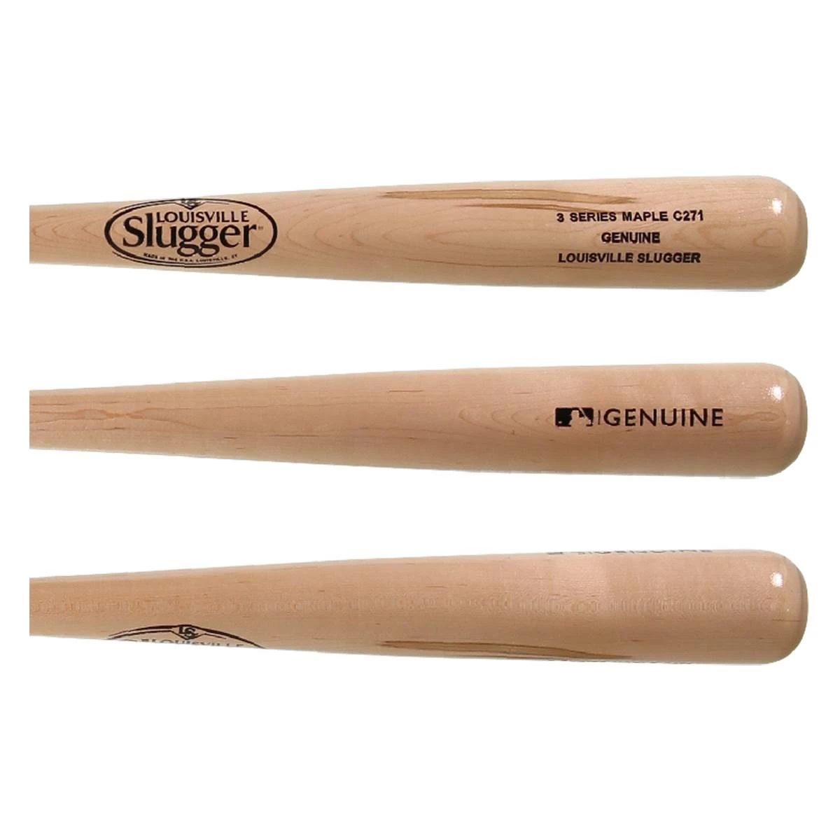 Discount Promotion Louisville Slugger Genuine Series 3 C271 Maple Wood Baseball Bat: WBL2517010 Natural New Era Memorial Gift For Birthday, Christmas