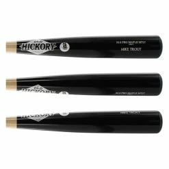 The Perfect Gift Old Hickory Bat Co. Mike Trout Maple Wood Baseball Bat: MT27M Adult Black, Natural For Any Occasion