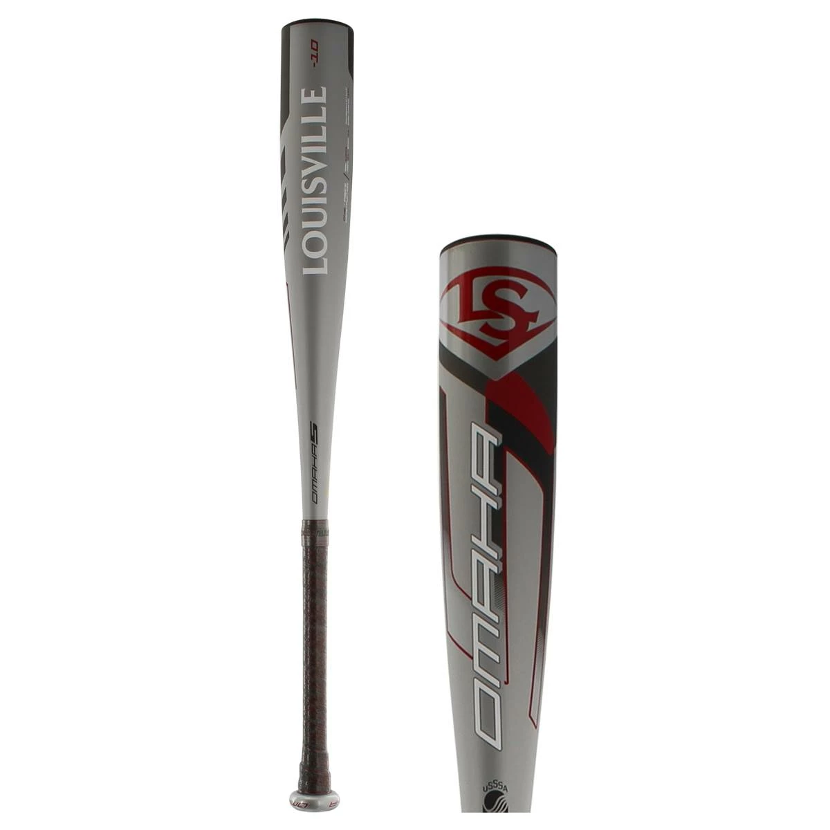 Louisville Slugger Omaha -10 USSSA Baseball Bat: WTLSLO5X1020 Grey, Red - Fits Into Any Room In The House BaseBall Bat Gear Shop - Image 7