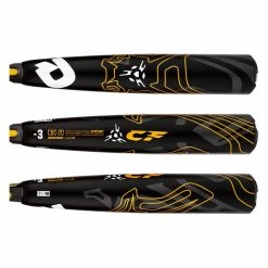 Washable DeMarini CF BBCOR Baseball Bat: WTDXCBC20 Black, Gold For Reusable | BaseBall Bat Gear Shop