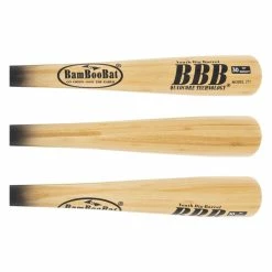 Best Online Shopping Sites | BamBooBat Youth Big Barrel Bamboo Wood Baseball Bat: YBB-HBBN Black, Natural - Baseballbatgear.shop