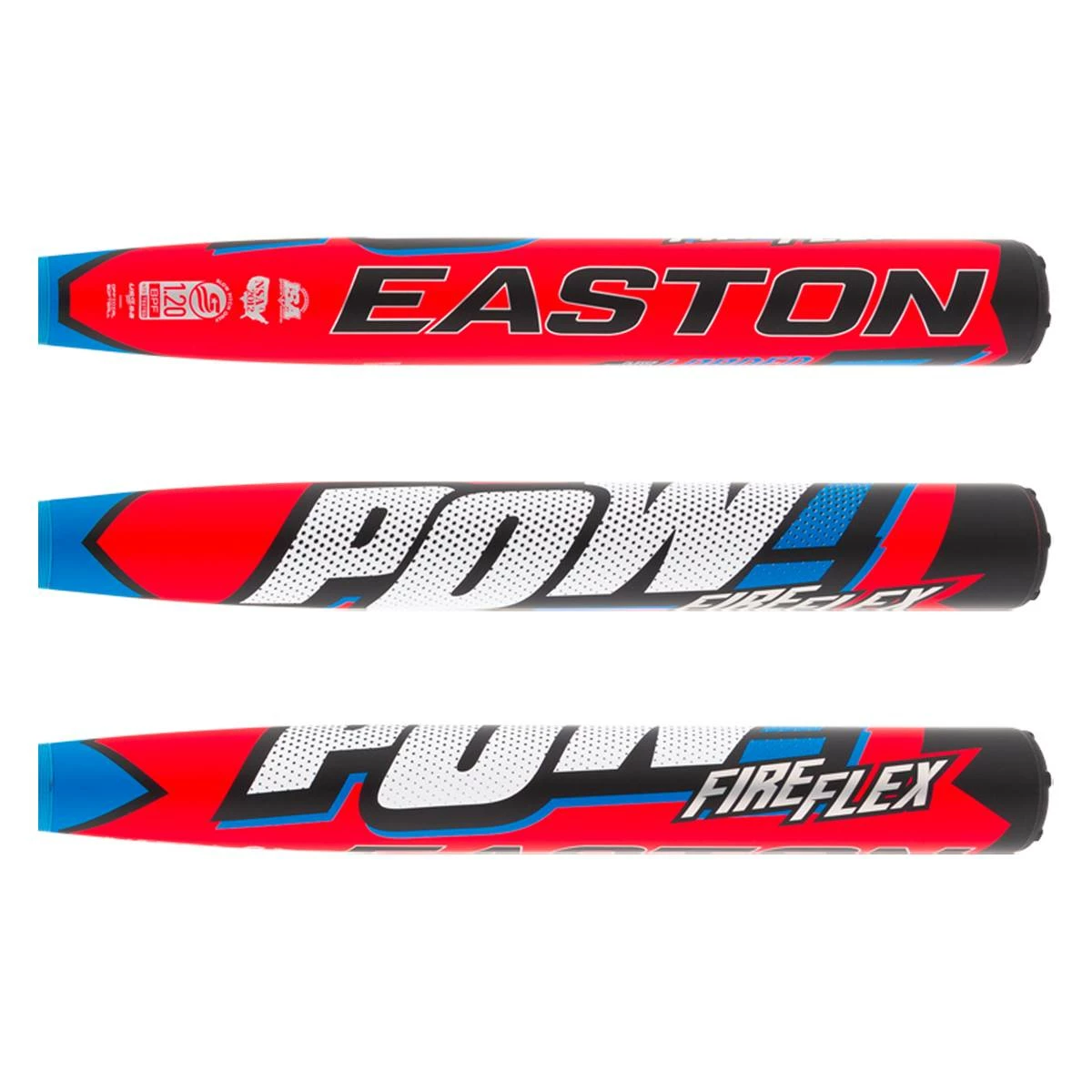 Gifts For Daughter From Mom Or Dad, Free Shipping 2022 Easton Comic POW Fire Flex 12.75" Loaded USSSA 240 Slow Pitch Softball Bat: SP22POWL Blue, Red