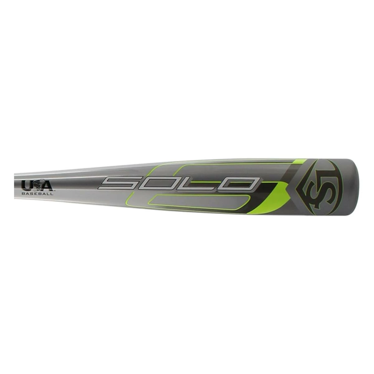 Getting Louisville Slugger Solo -11 USA Baseball Bat: WTLUBS6B1120 Green, Grey From BaseBall Bat Gear Shop In An Assortment Of Colors And Styles - Image 2