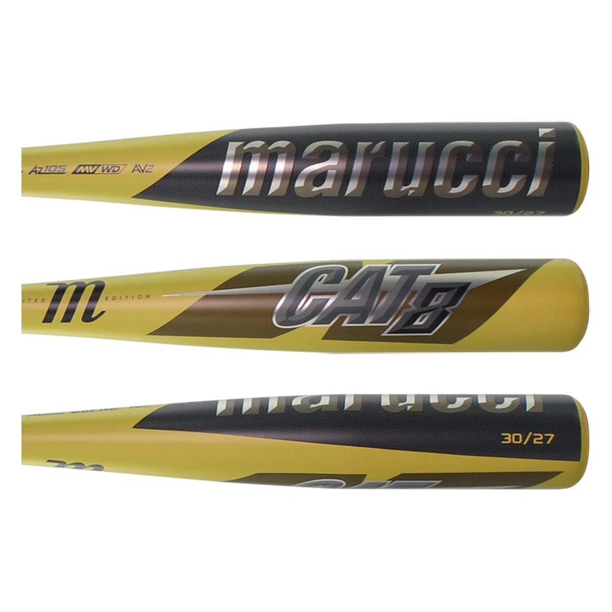 Stylish And Cheap Marucci CAT8 BBCOR Baseball Bat: MCBC8GB Gold - Gift For Him, For Her