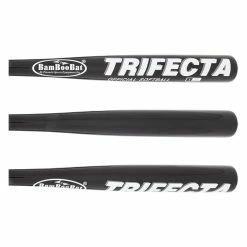 Buy BamBooBat Trifecta Wood Slow Pitch Softball Bat: TRI-HWBB Black, White - BaseBall Bat Gear Shop Online At Low Prices