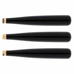 Classic Retro Dynaswing LLC Dynaswing Youth Maple Wood Training Baseball Bat: DYMTB Black, Natural - BaseBall Bat Gear Shop