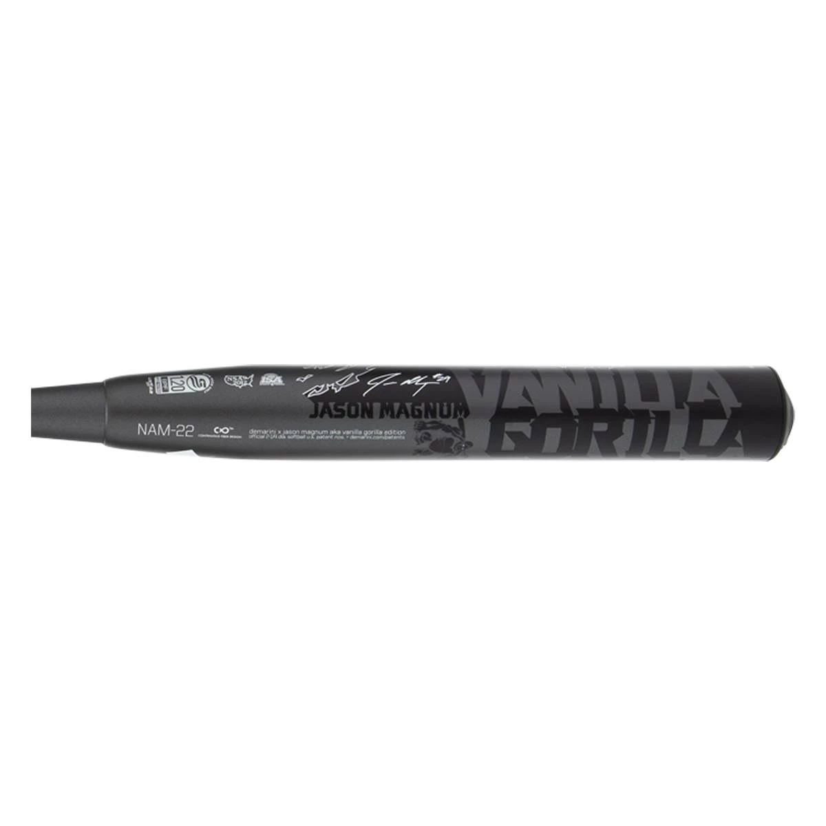 Cheap 2022 DeMarini Nautalai Jason Magnum 12" Endload USSSA 240 Slow Pitch Softball Bat: WTDXNAM22 Black, Grey - Official Site - BaseBall Bat Gear Shop - Baseballbatgear.shop - Image 2
