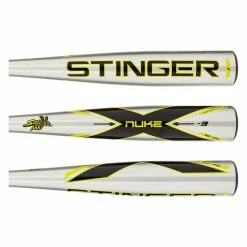 Good Quality And Cheap Stinger Bat Co Stinger NUKE BBCOR Baseball Bat: NUKESE Black, Silver, Yellow