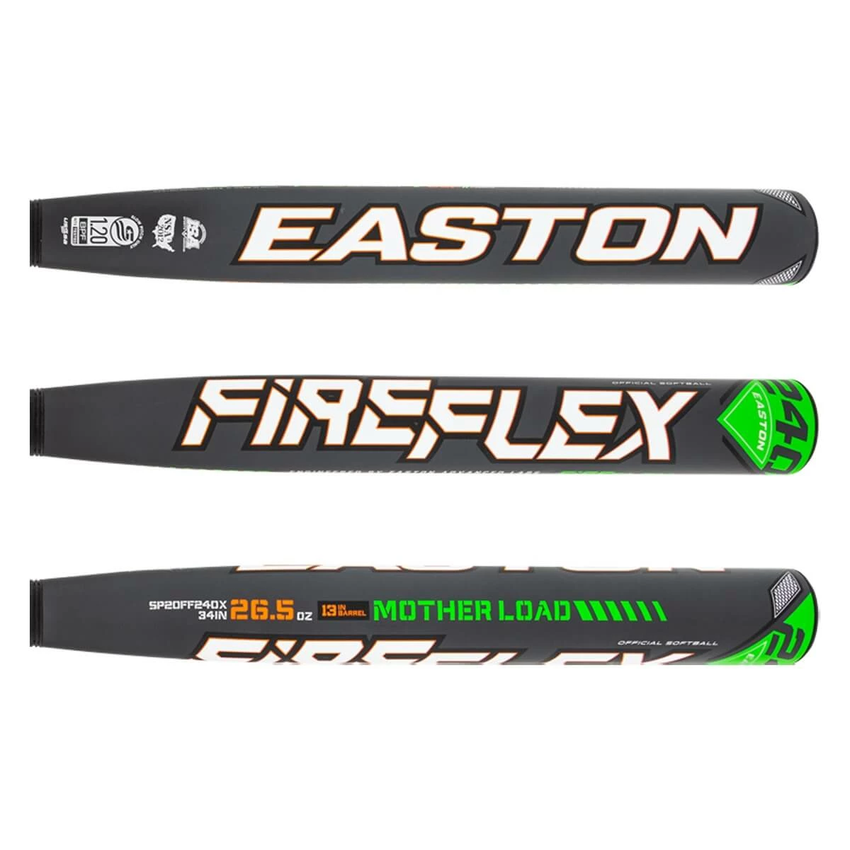 Fashionable And CheapEaston Fire Flex 240 13" Mother Load USSSA 240 Slow Pitch Softball Bat: SP20FF240X Black, Grey At Low Price In Baseballbatgear.shop